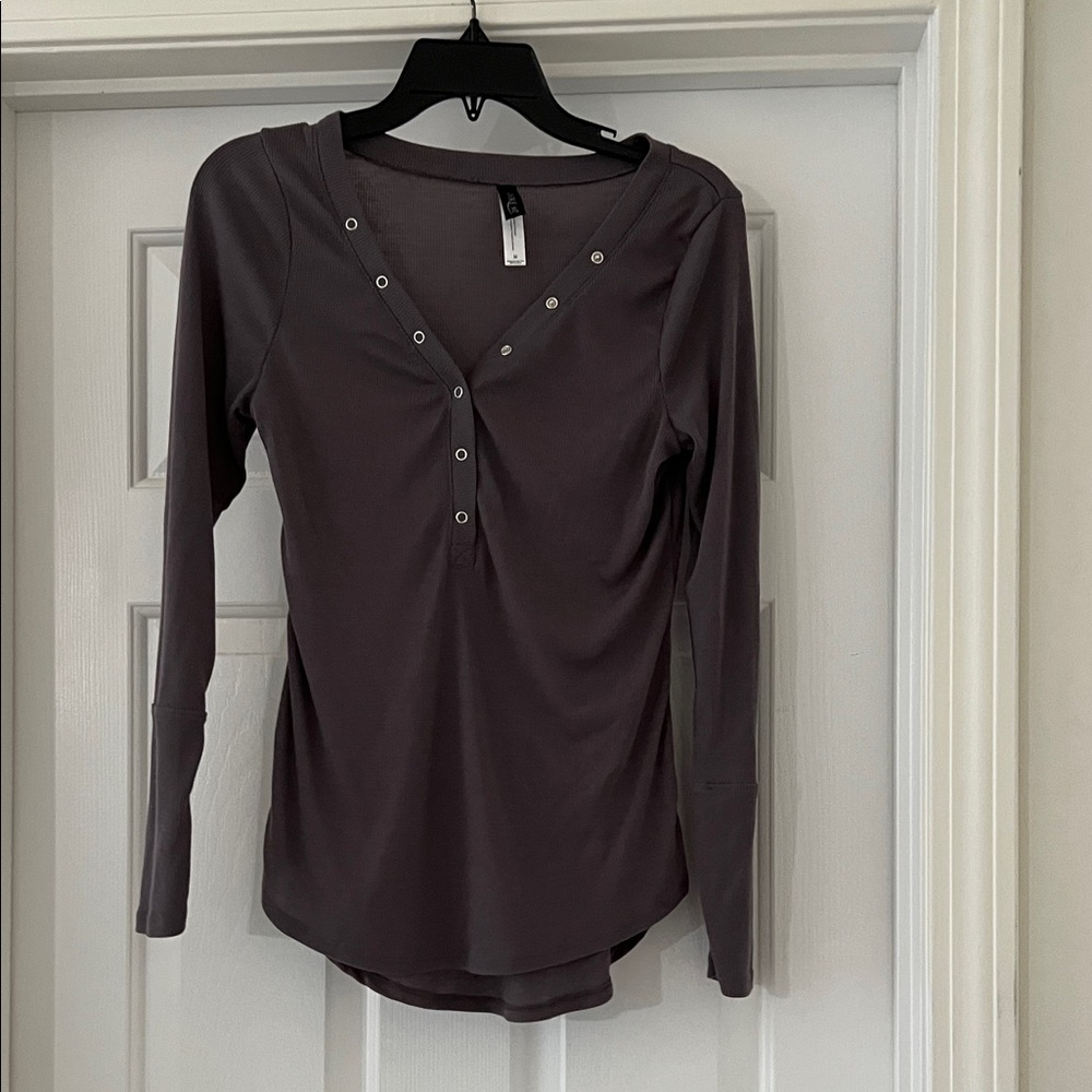 Adore Me Dark Gray Button Down Shirt